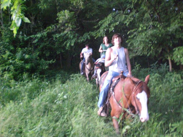 Cody & Zack riding with friends