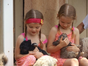 Grand-daughters & Puppies