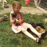 Grand-daughters & Puppies